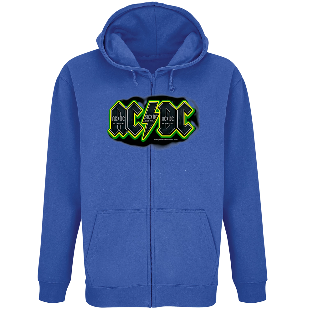 Felpa Premium Cappuccio Zip linea AC/DC   A