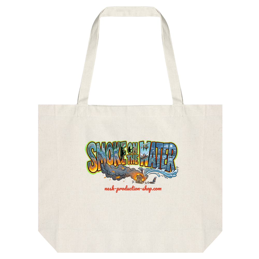 Tote Bag Canapa linea smoke on the water