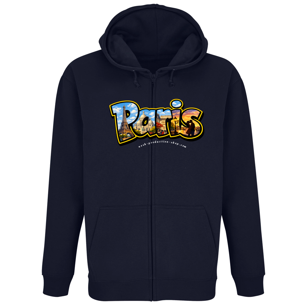 Felpa Premium Cappuccio Zip linea paris