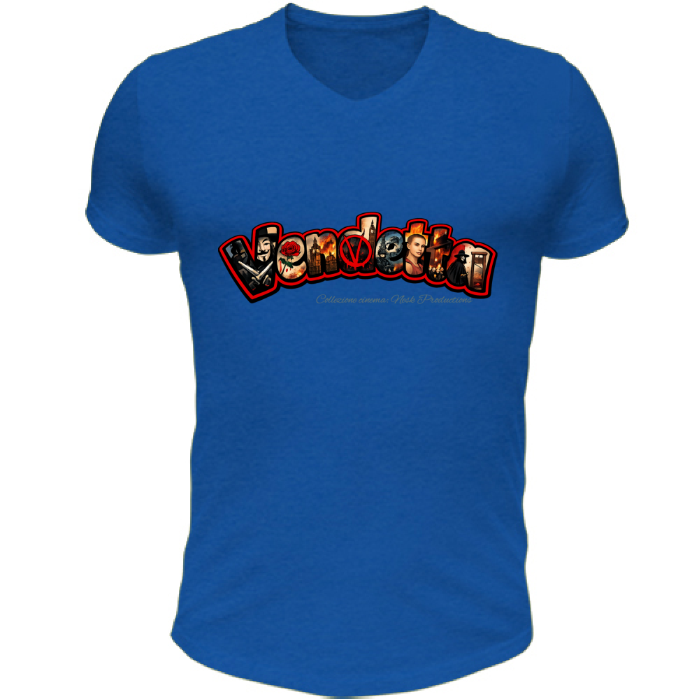 T-Shirt Unisex Scollo V linea vendetta