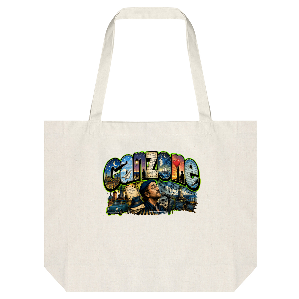Tote Bag Canapa linea Canzone Dalla