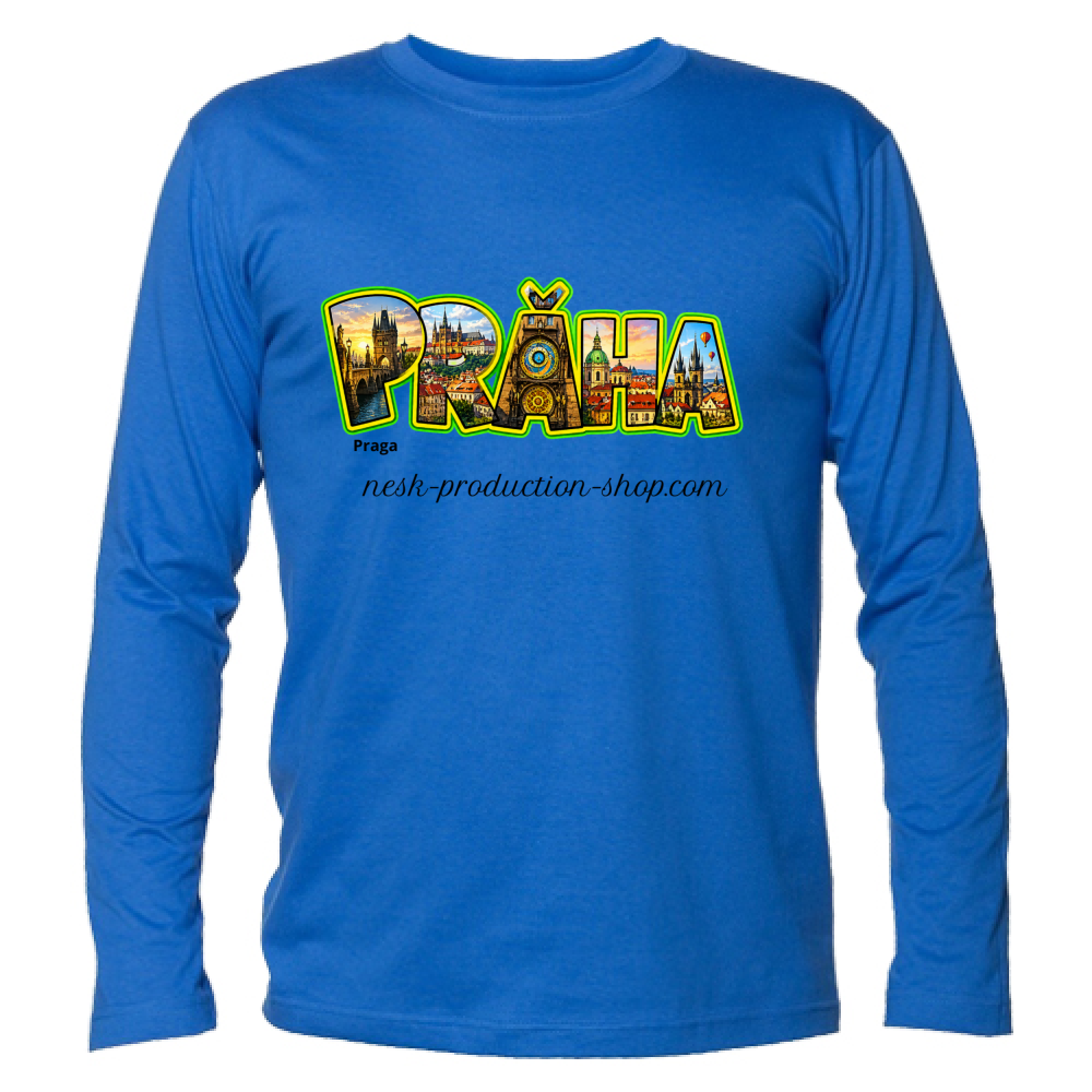 T-Shirt Unisex Manica Lunga linea praga