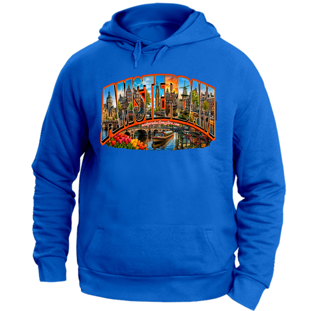 Felpa con Cappuccio Unisex Large linea amsterdam