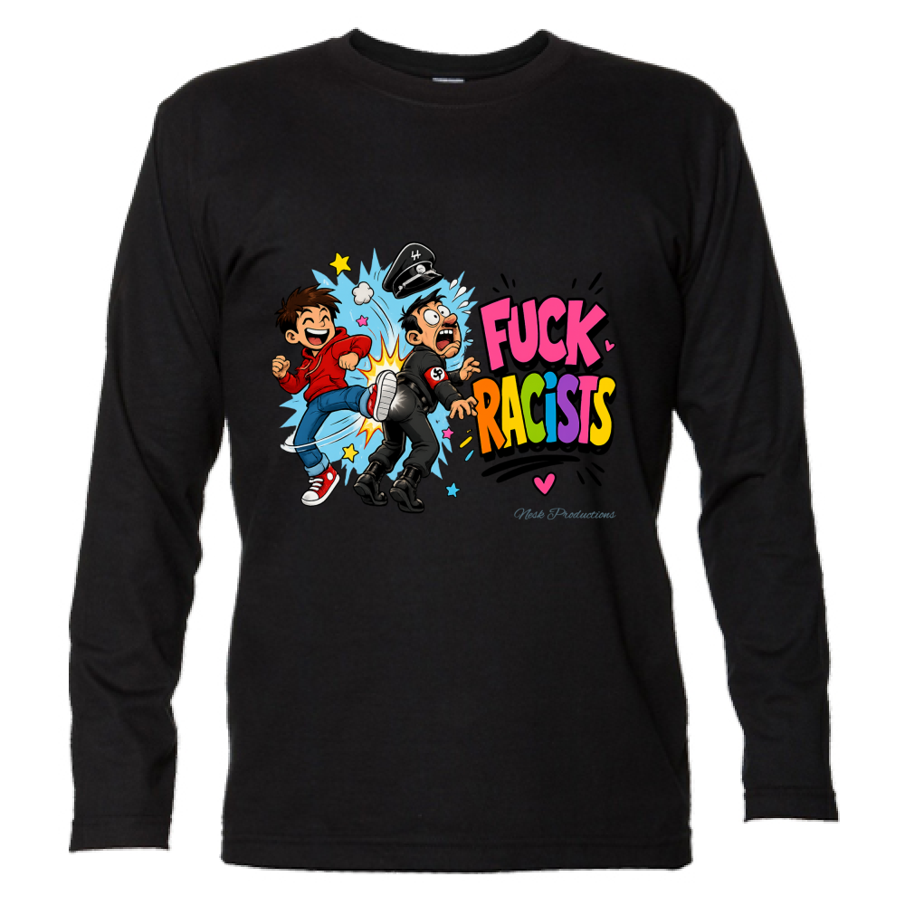 T-Shirt Unisex Manica Lunga linea fuckracists