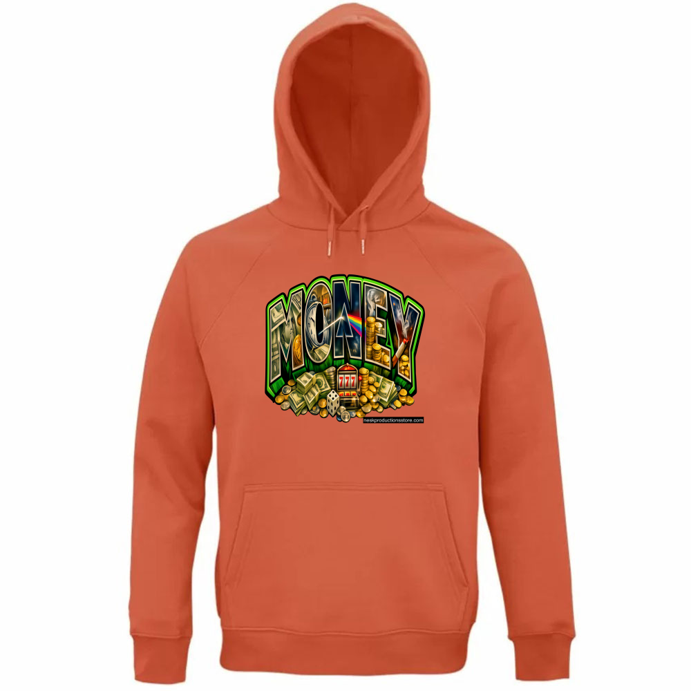 Felpa Organica Unisex Cappuccio linea Money A