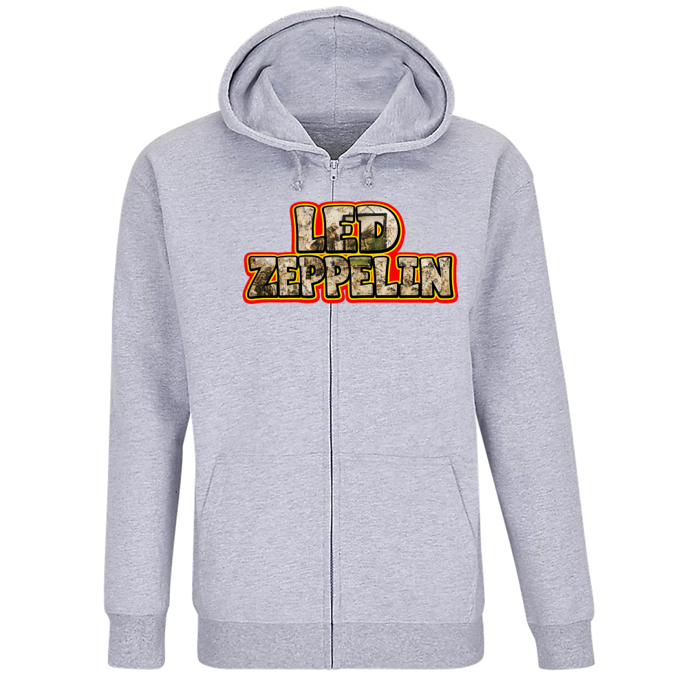 Felpa Premium Cappuccio Zip linea led zeppelin