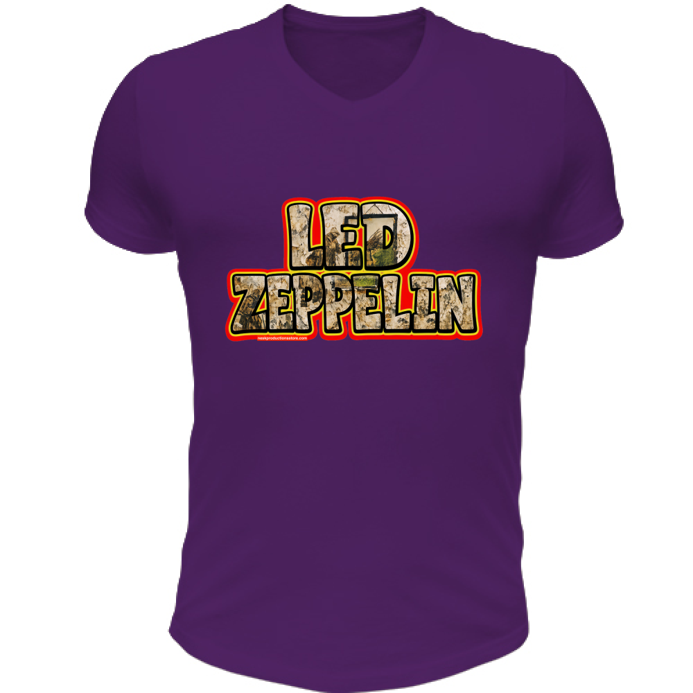 T-Shirt Unisex Scollo V linea Led Zeppelin  A