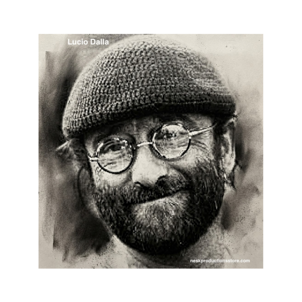 Canvas tributo a Lucio Dalla 1 – Stampa su tela 20×20