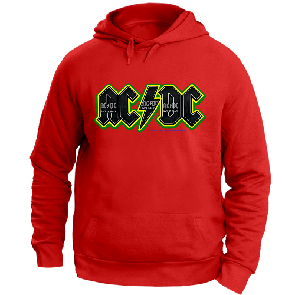 Felpa con Cappuccio Unisex Large linea AC/DC