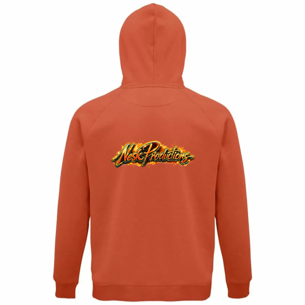 Felpa Organica Unisex Cappuccio Maglietta Verso un Mondo Migliore e Oltre