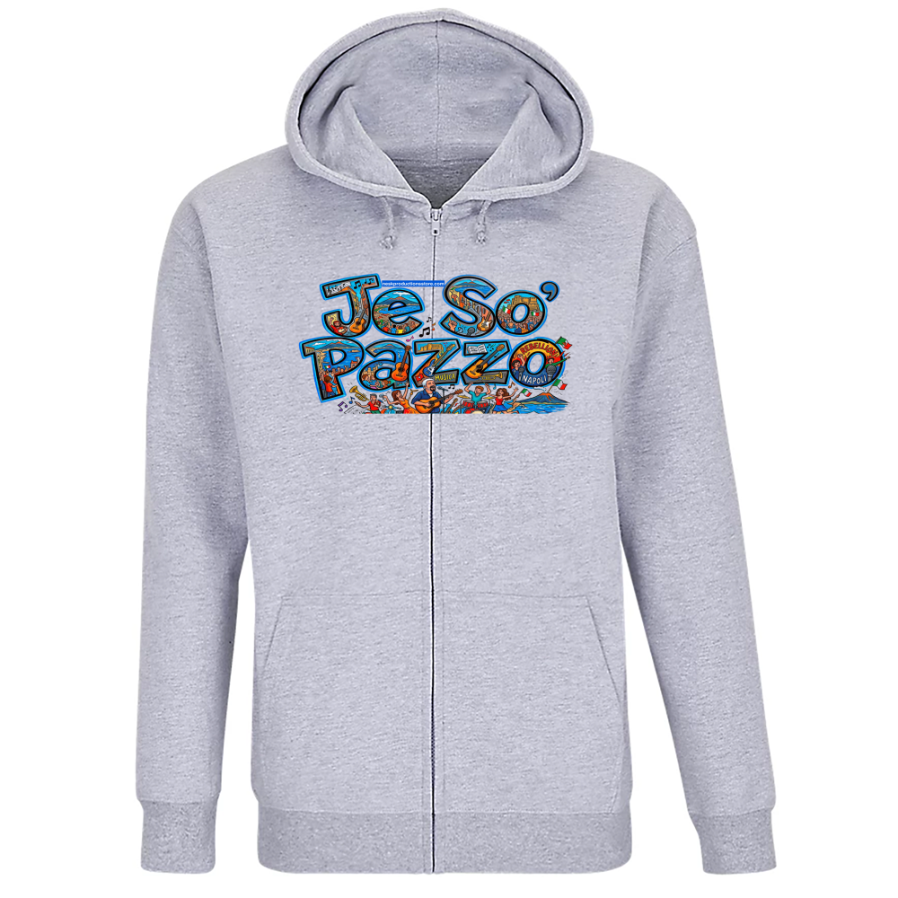 Felpa Premium Cappuccio Zip linea je so pazzo A