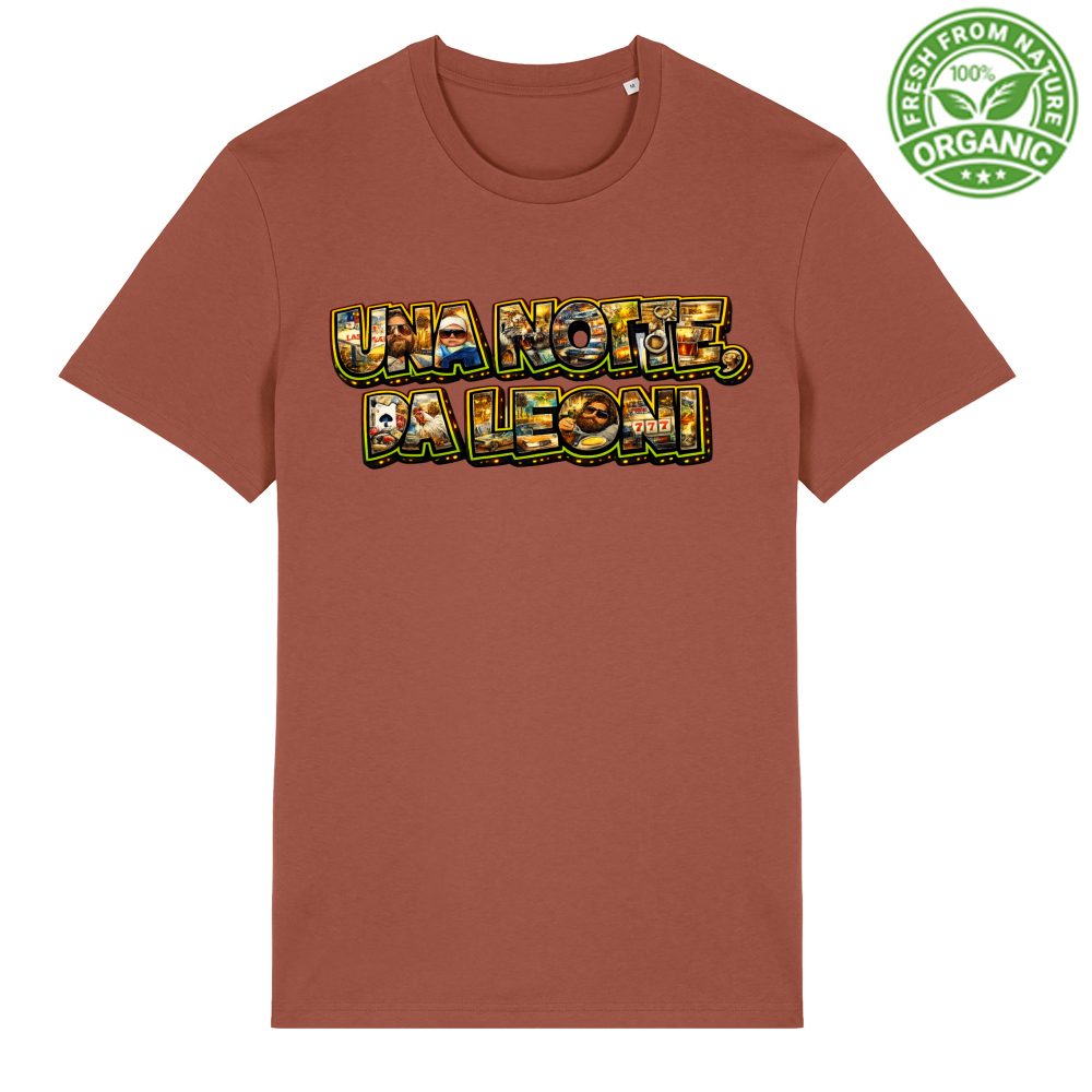 T-Shirt Unisex Organica Maglietta una Notte da Leoni