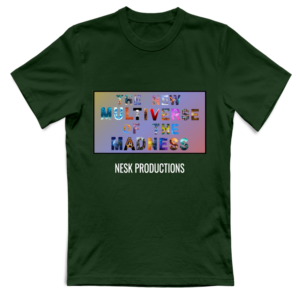 T-Shirt Unisex T-Shirt del Multiverso con Sfondo a Colori
