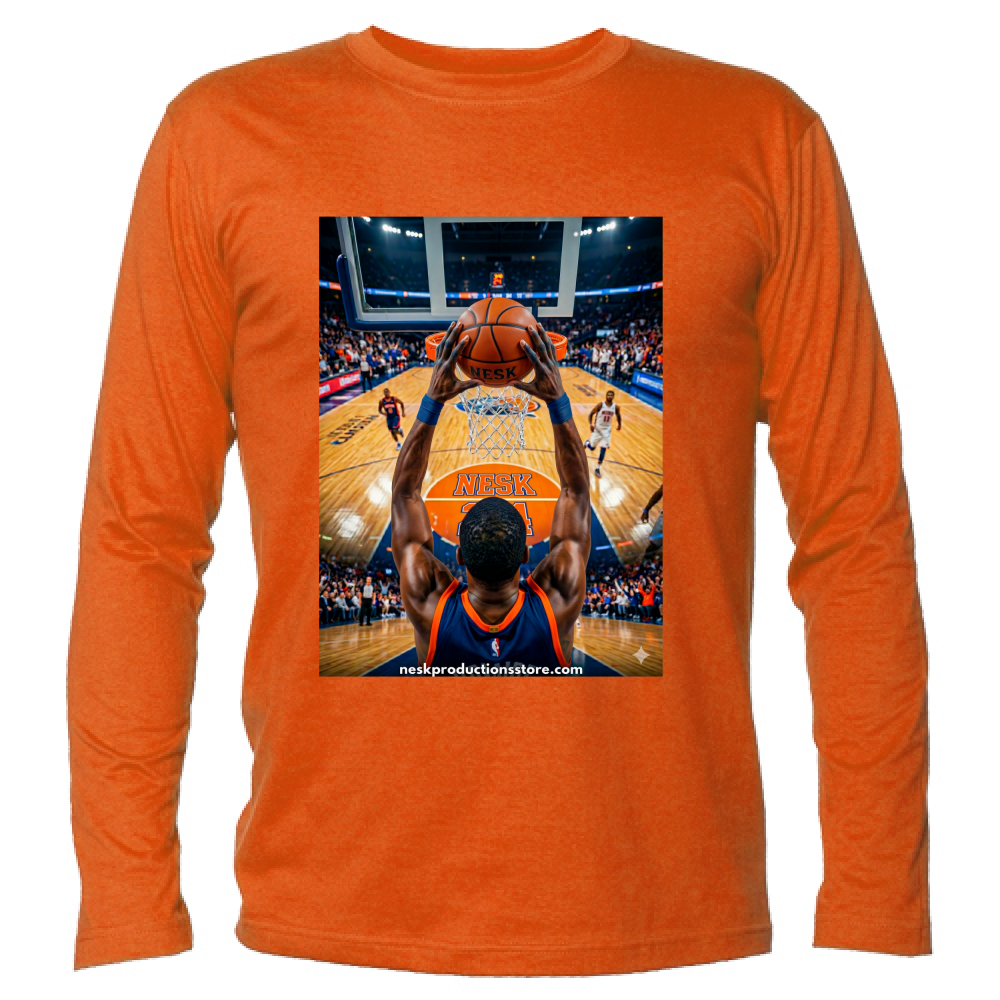 T-Shirt Unisex Manica Lunga linea basket