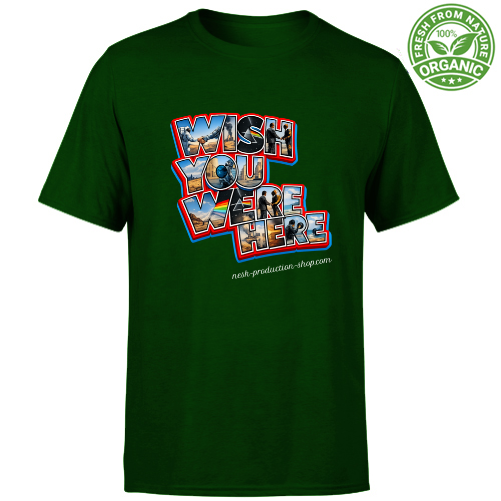 T-Shirt Unisex Organic linea wish you were here