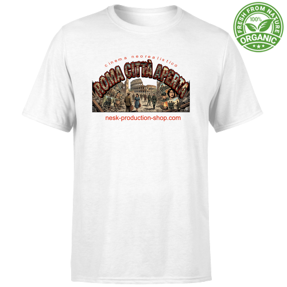 T-Shirt Unisex Organic linea roma città aperta