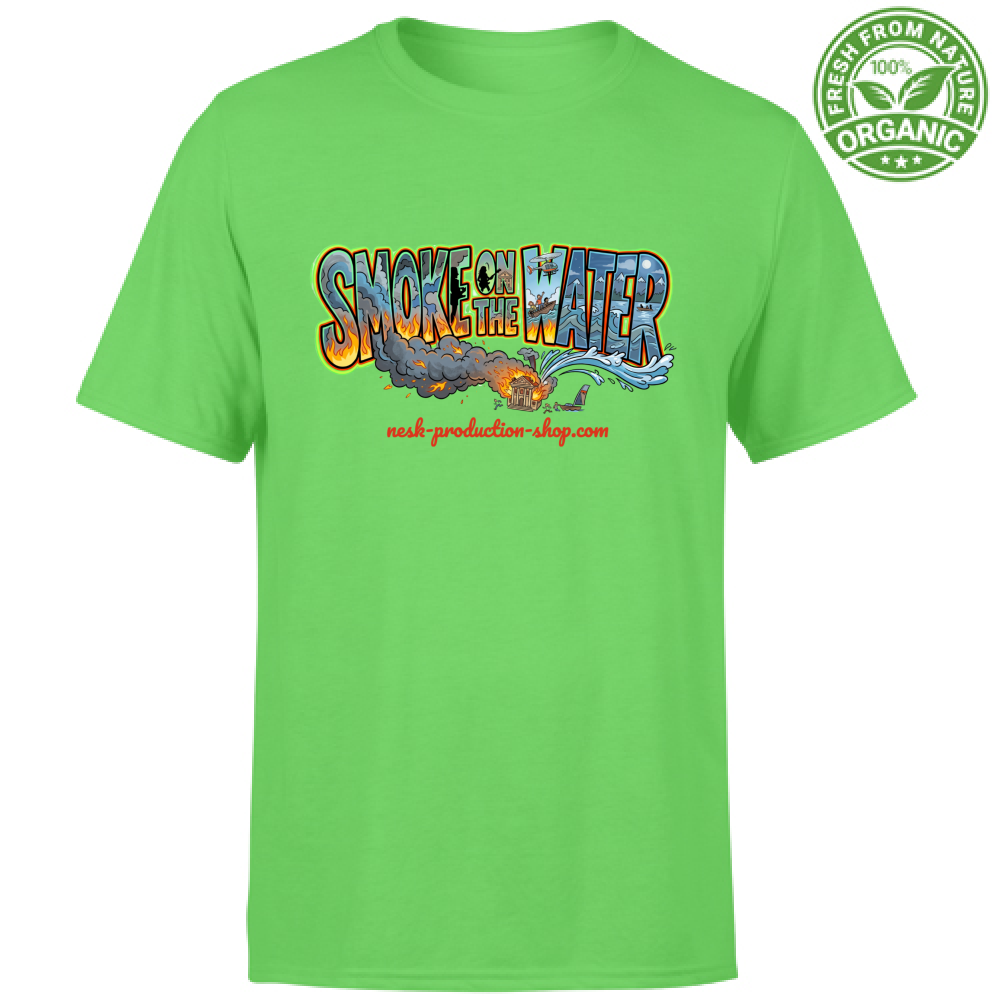 T-Shirt Unisex Organic linea smoke on the water