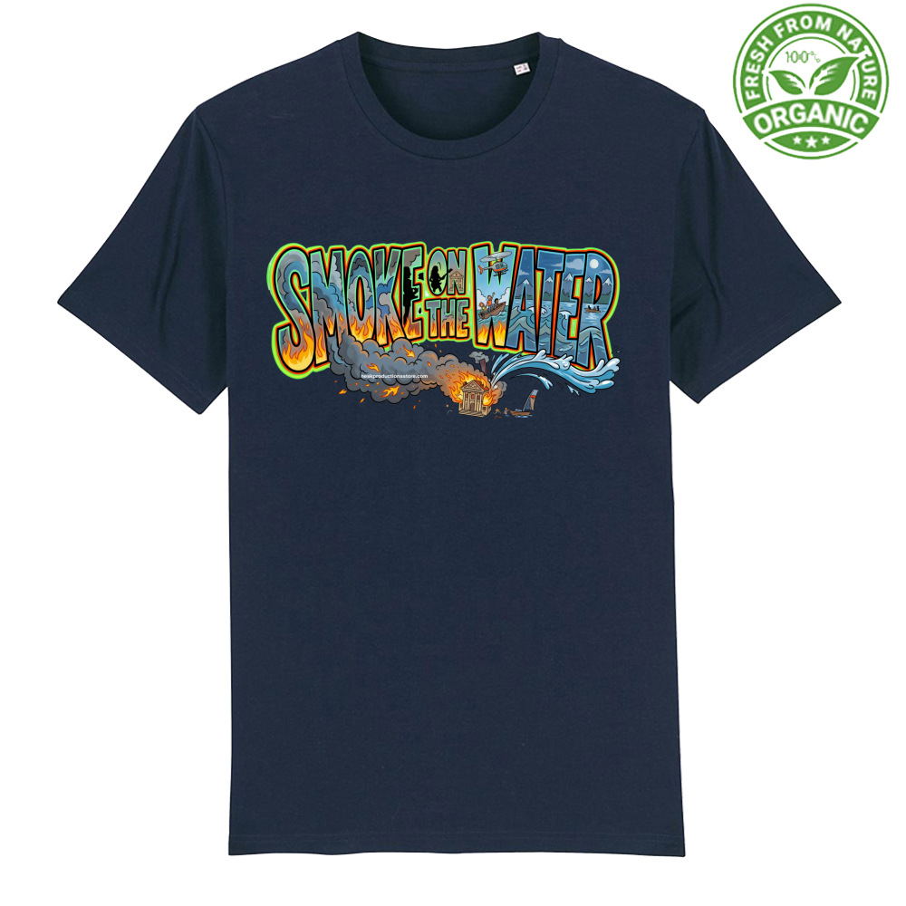 T-Shirt Unisex Organica linea smoke on the water A