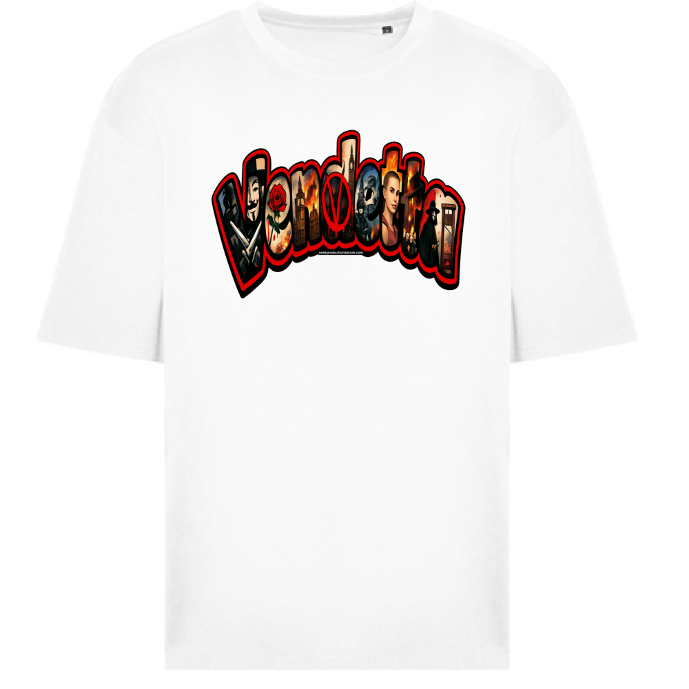 T-Shirt Oversize Linea V per Vendetta A