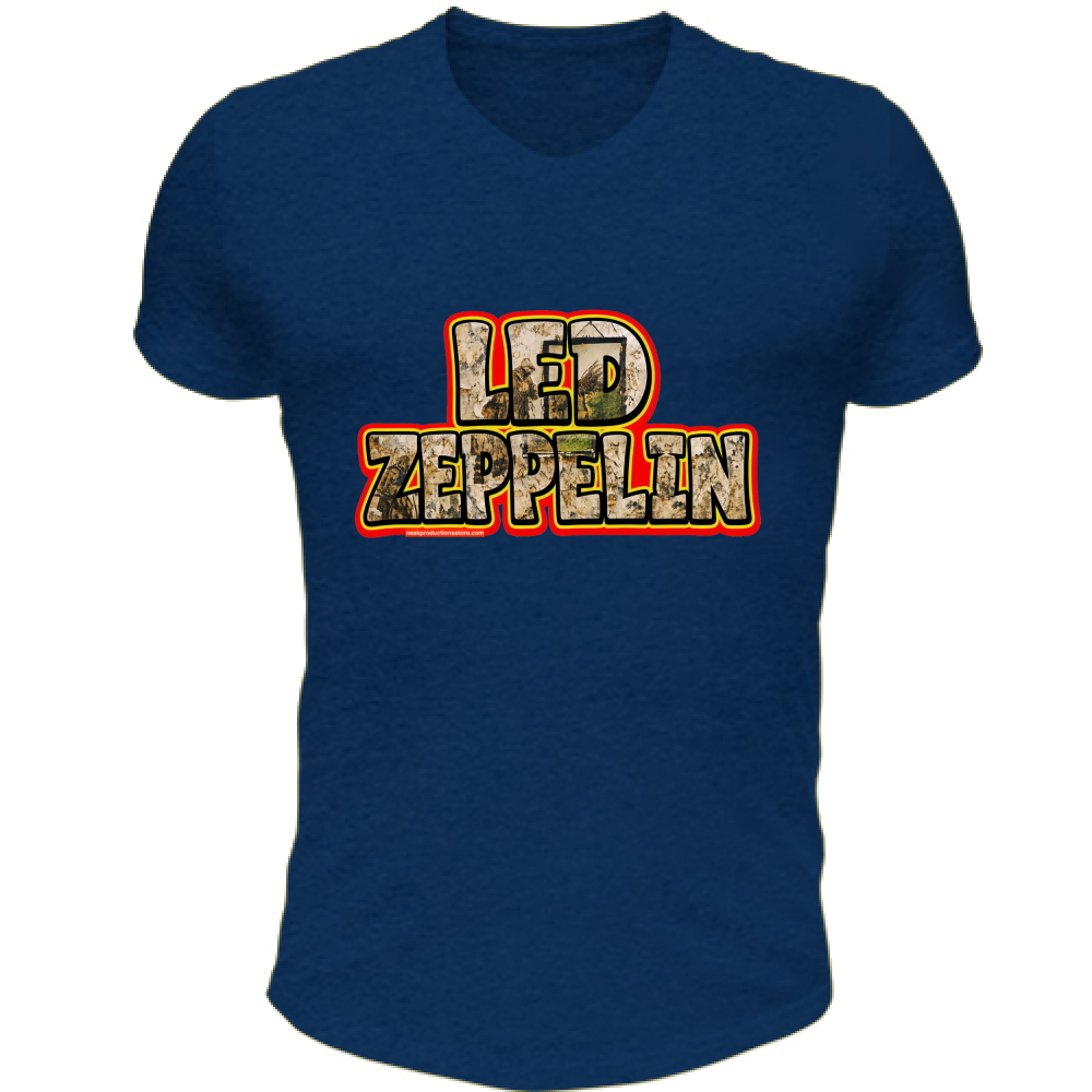 T-Shirt Unisex Scollo V linea Led Zeppelin  A