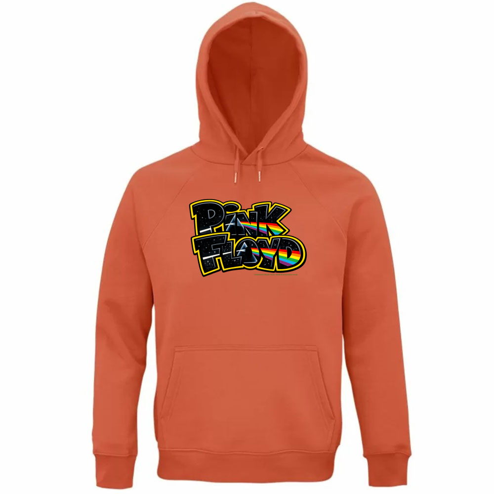 Felpa Organica Unisex Cappuccio linea Pink Floyd