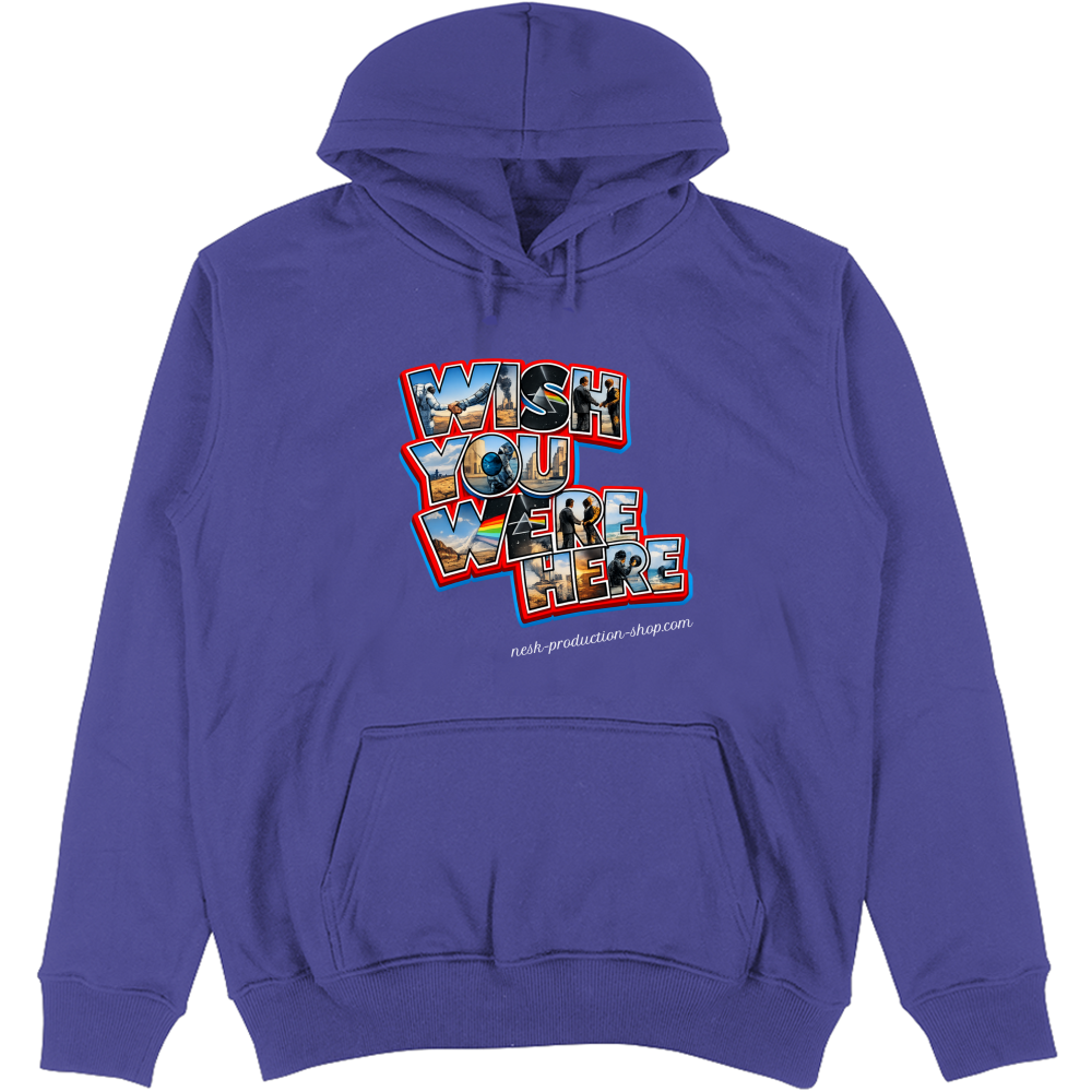Felpa Unisex con Cappuccio linea wish you were here