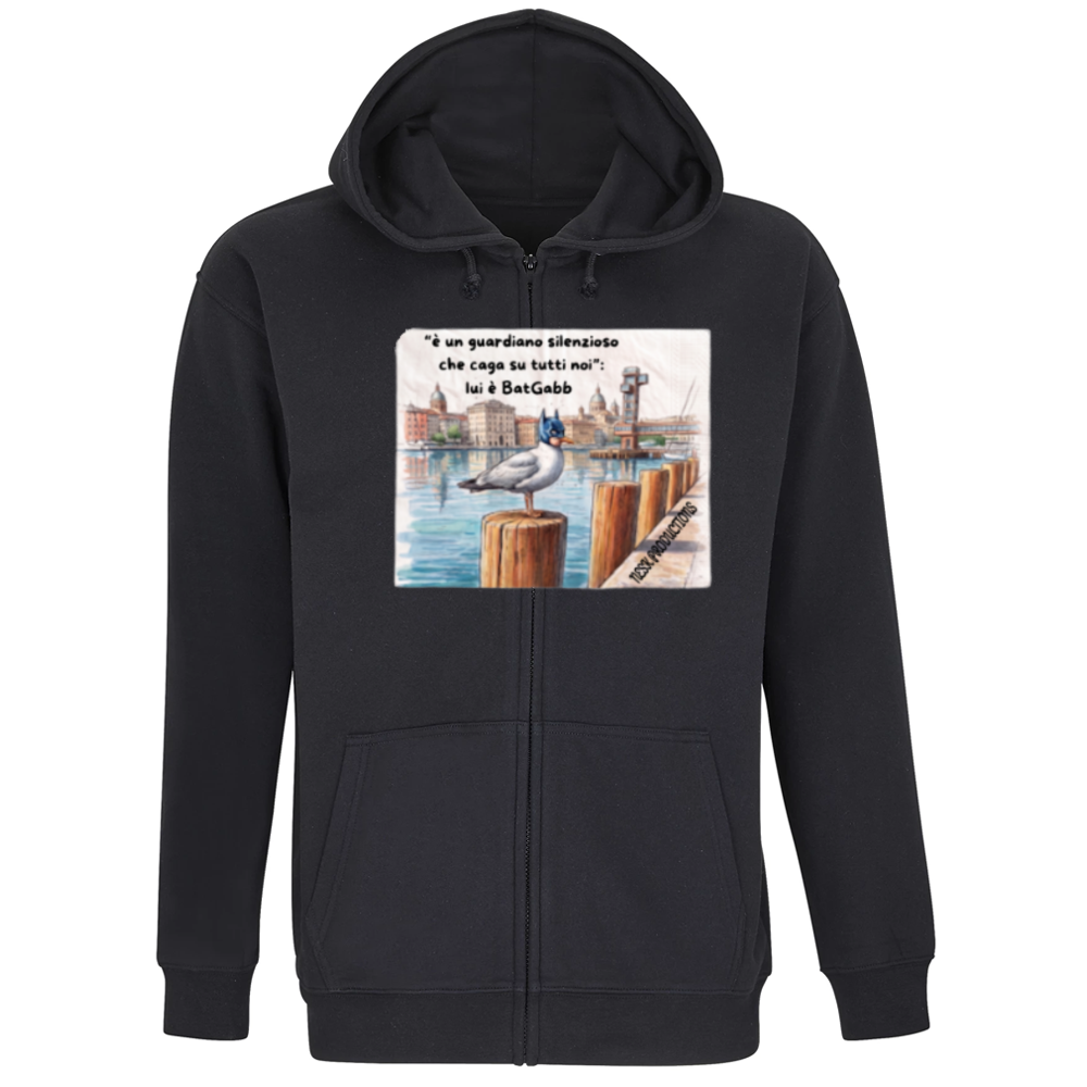 Felpa Premium Cappuccio Zip T-shirt BatGabb is Back Again