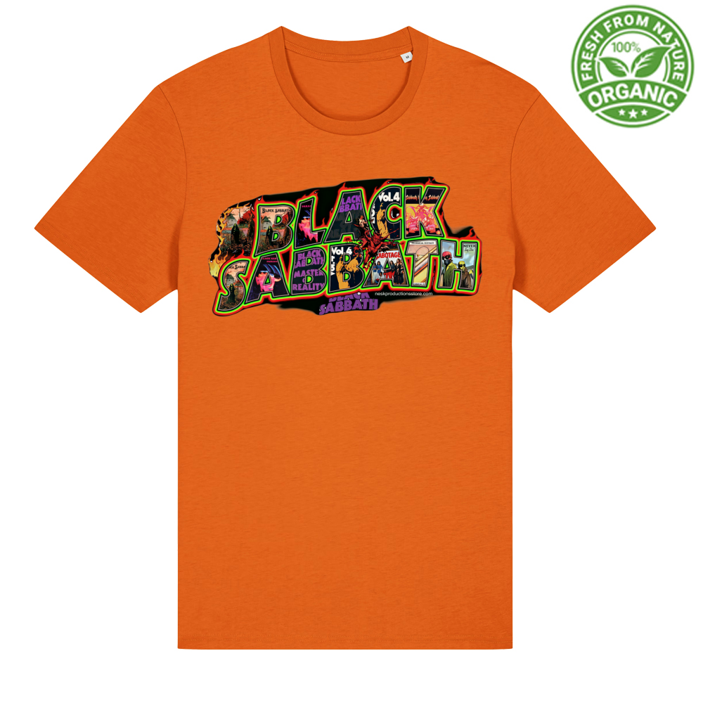 T-Shirt Unisex Organica linea Black Sabbath A