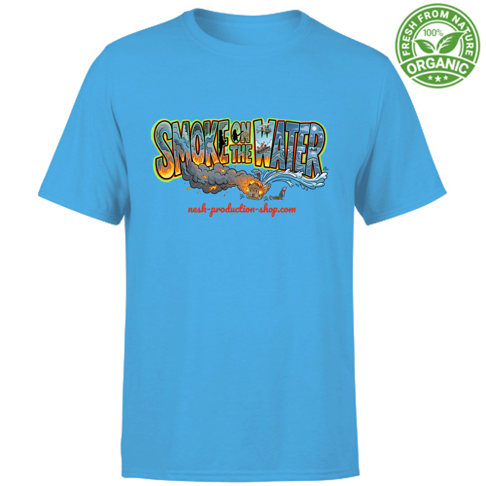 T-Shirt Unisex Organic linea smoke on the water