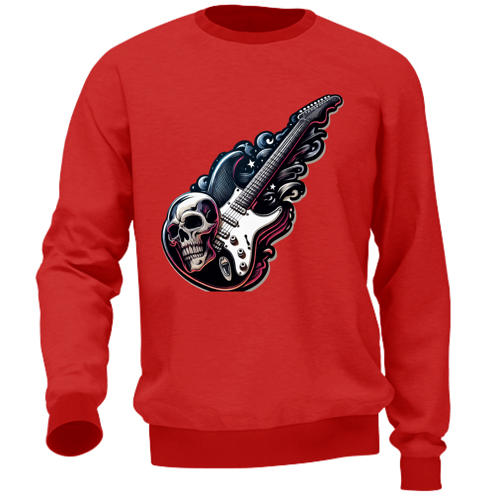 Felpa Unisex linea chitarra rock