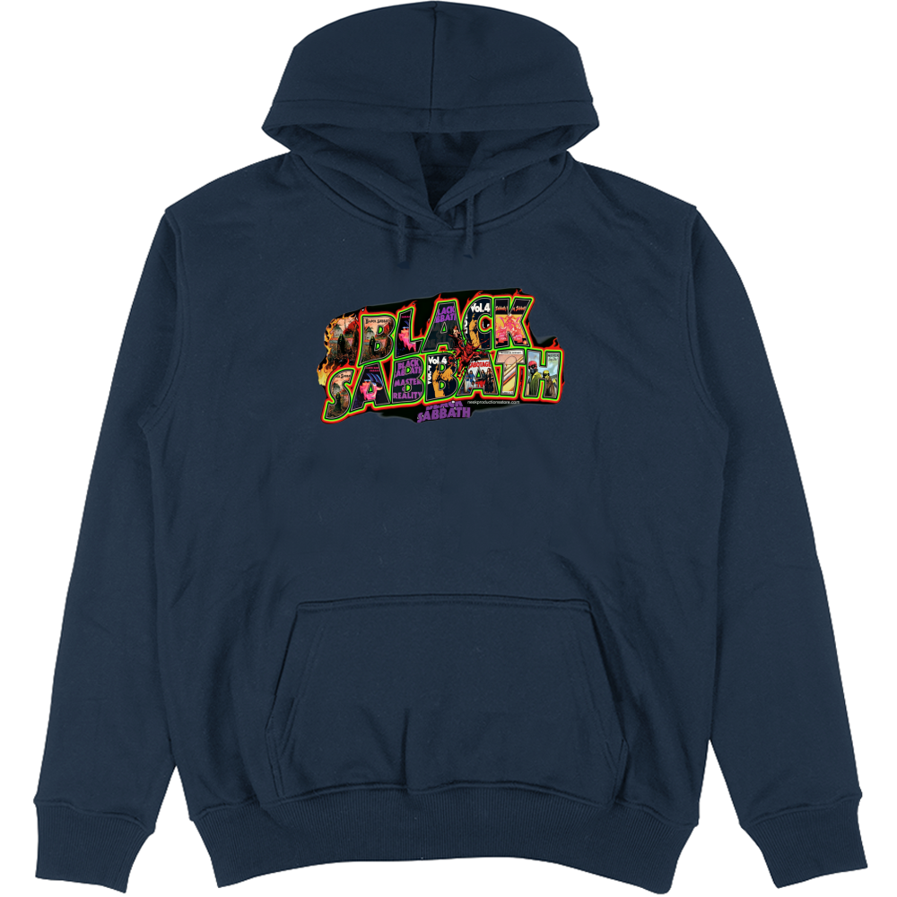 Felpa Unisex con Cappuccio linea Black Sabbath A