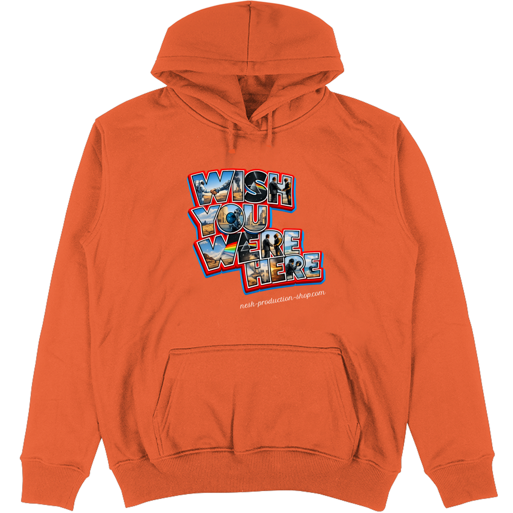 Felpa Unisex con Cappuccio linea wish you were here