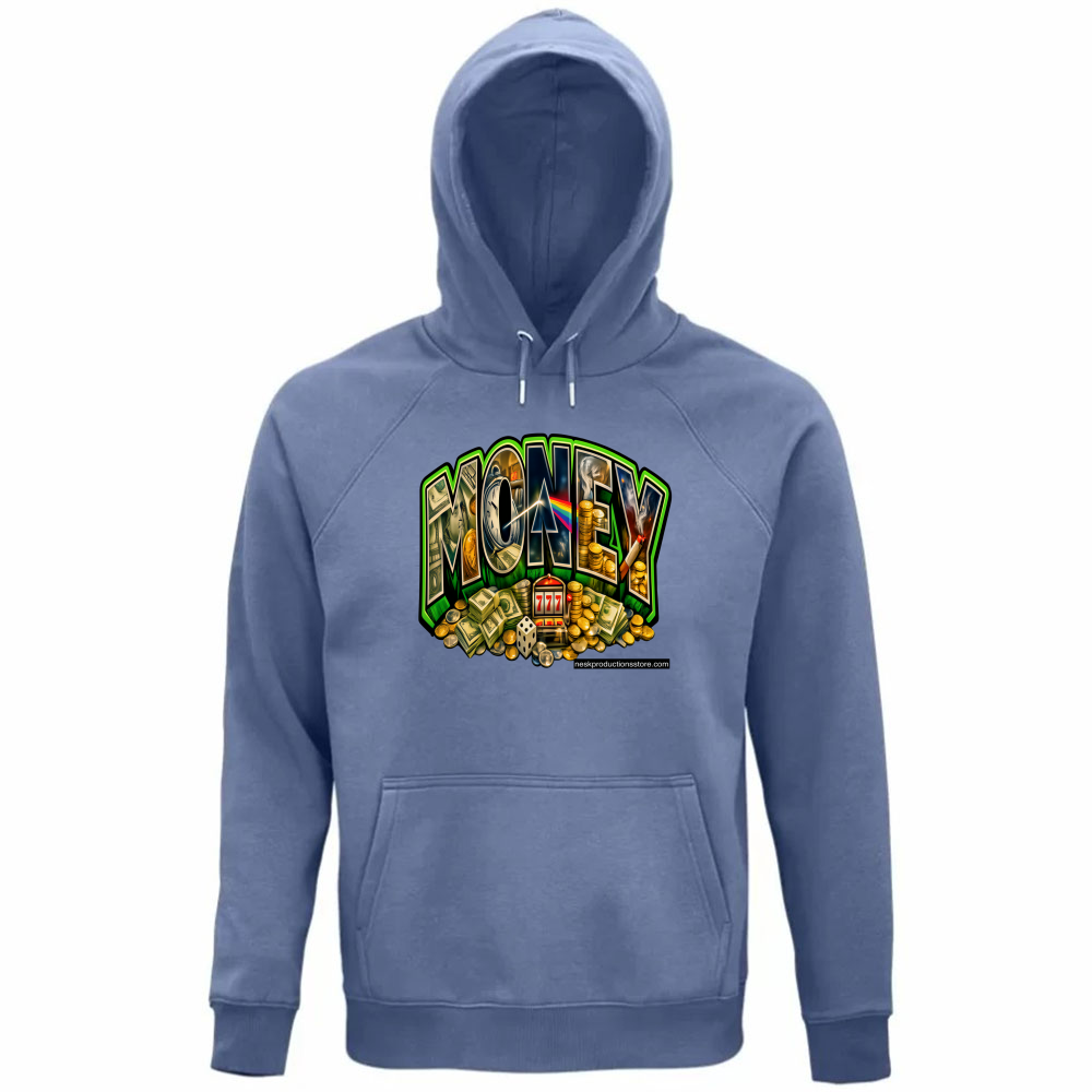 Felpa Organica Unisex Cappuccio linea Money A