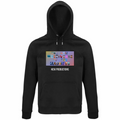 Felpa Organica Unisex Cappuccio T-Shirt del Multiverso con Sfondo a Colori