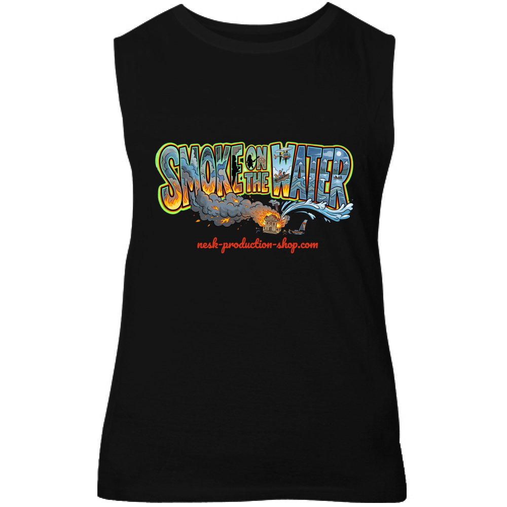Canotta Unisex linea smoke on the water