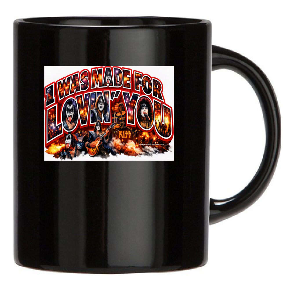 Tazza Nera linea i was made for lovin you 1A