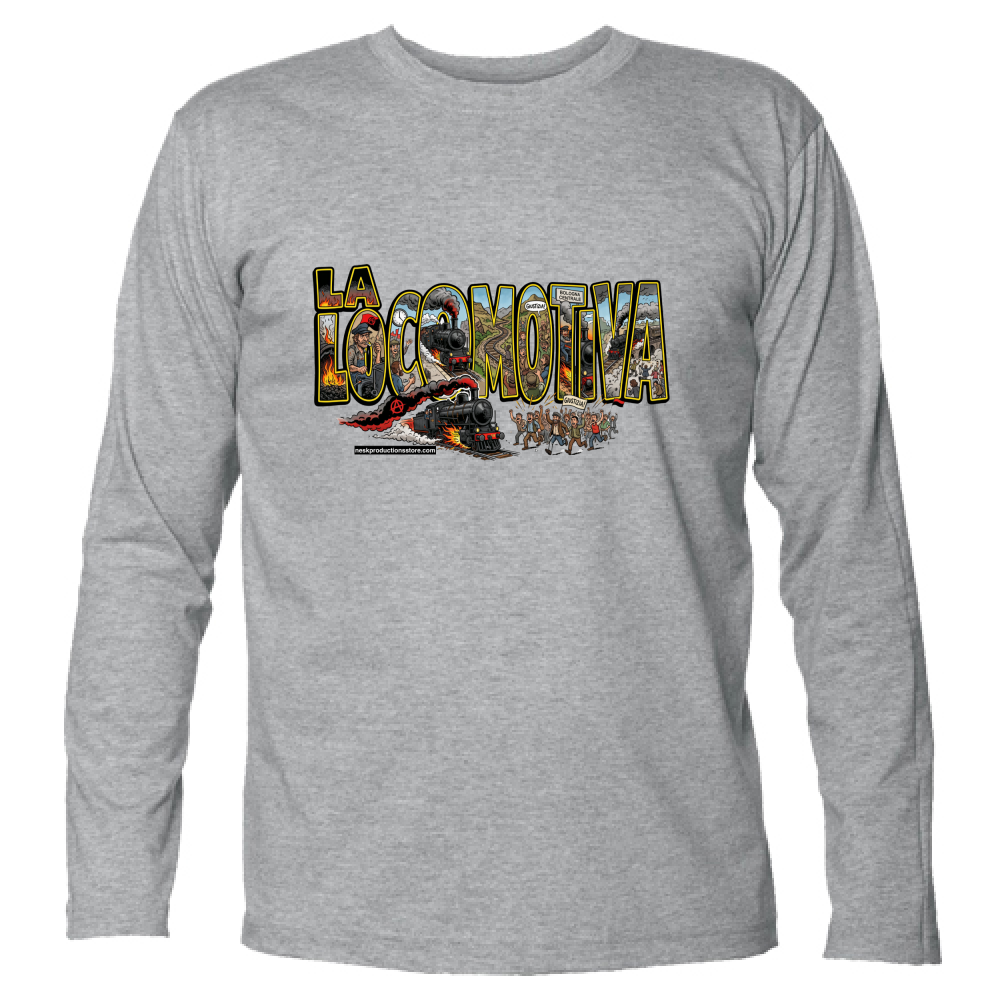 T-Shirt Unisex Manica Lunga linea la locomotiva A