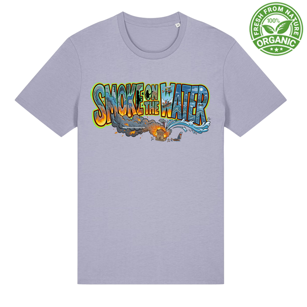 T-Shirt Unisex Organica linea smoke on the water A