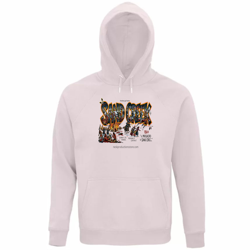 Felpa Organica Unisex Cappuccio linea Sand Creek 1A