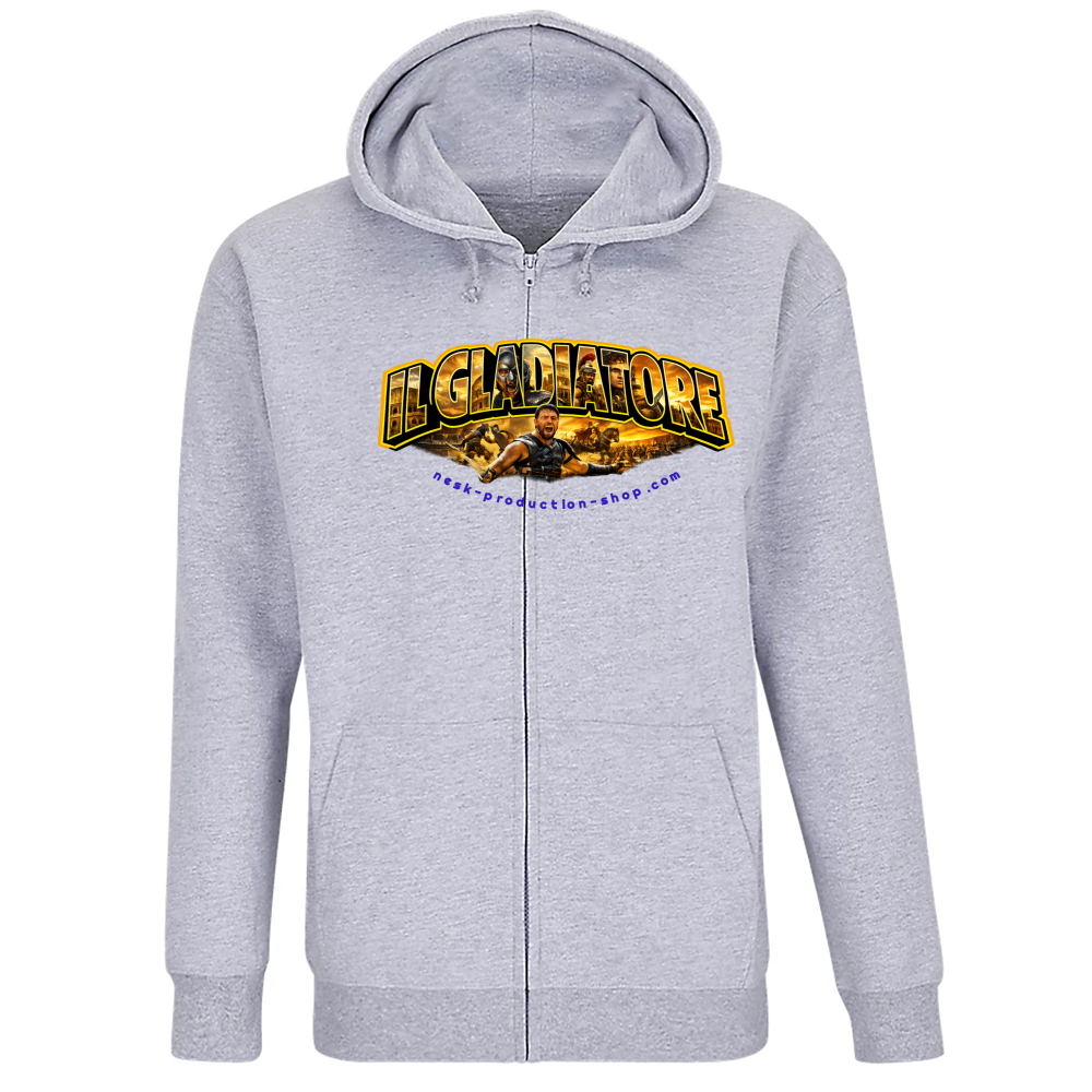 Felpa Premium Cappuccio Zip linea gladiatore