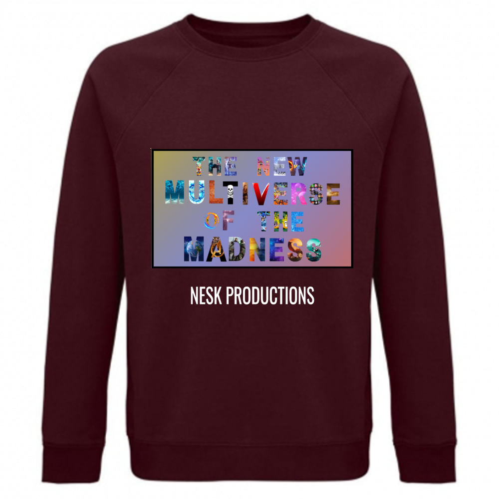 Felpa Unisex Organica T-Shirt del Multiverso con Sfondo a Colori