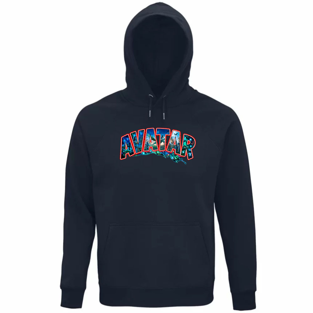 Felpa Organica Unisex Cappuccio linea avatar