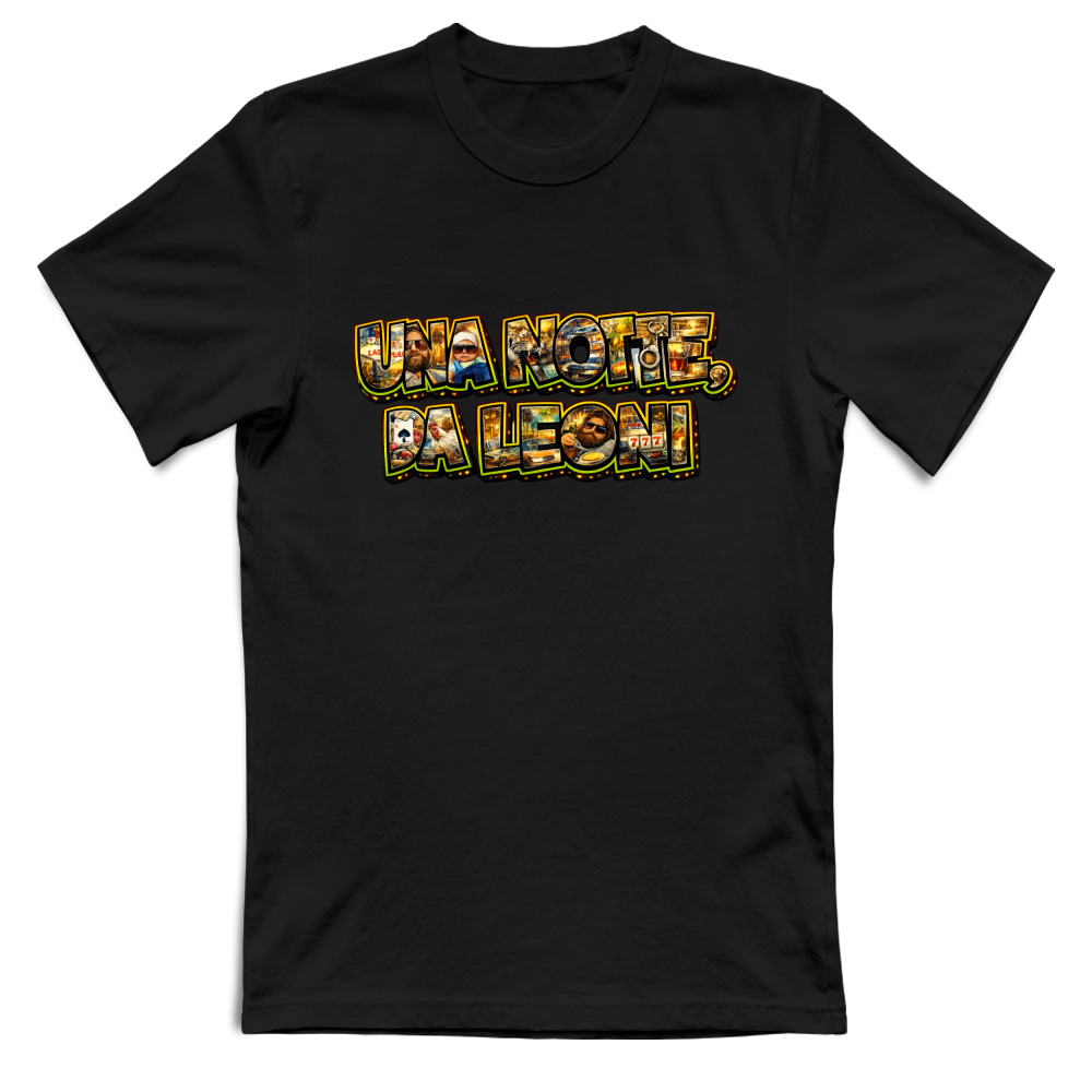T-Shirt Unisex Maglietta una Notte da Leoni