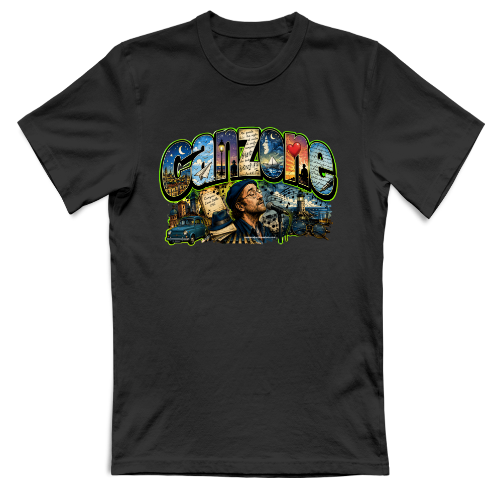 T-Shirt Unisex Large linea Canzone Dalla