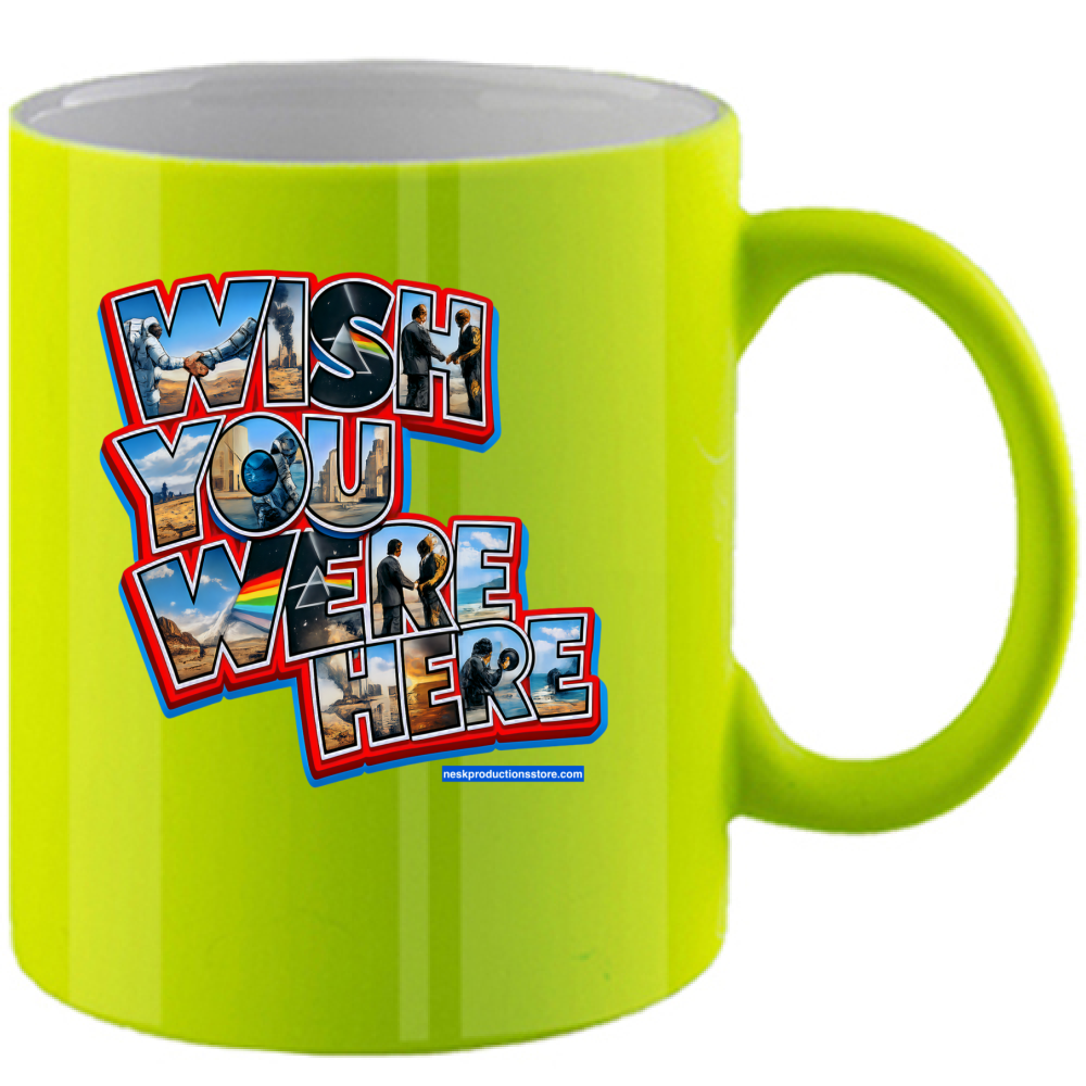 Tazza Fluo linea wish you were here A
