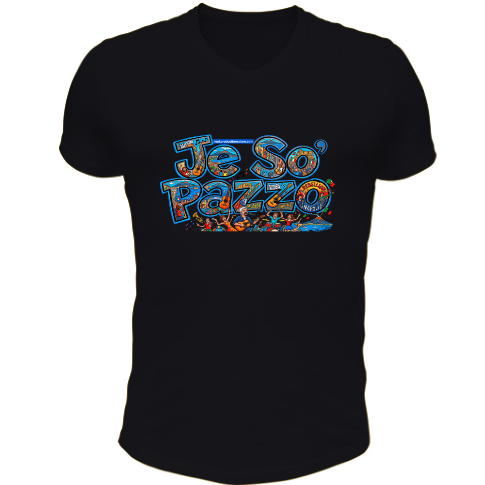T-Shirt Unisex Scollo V linea je so pazzo A