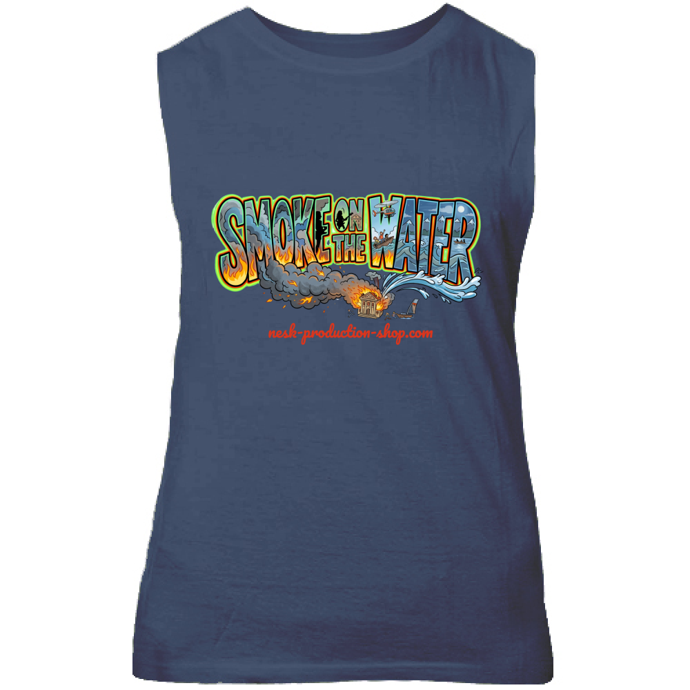 Canotta Unisex linea smoke on the water