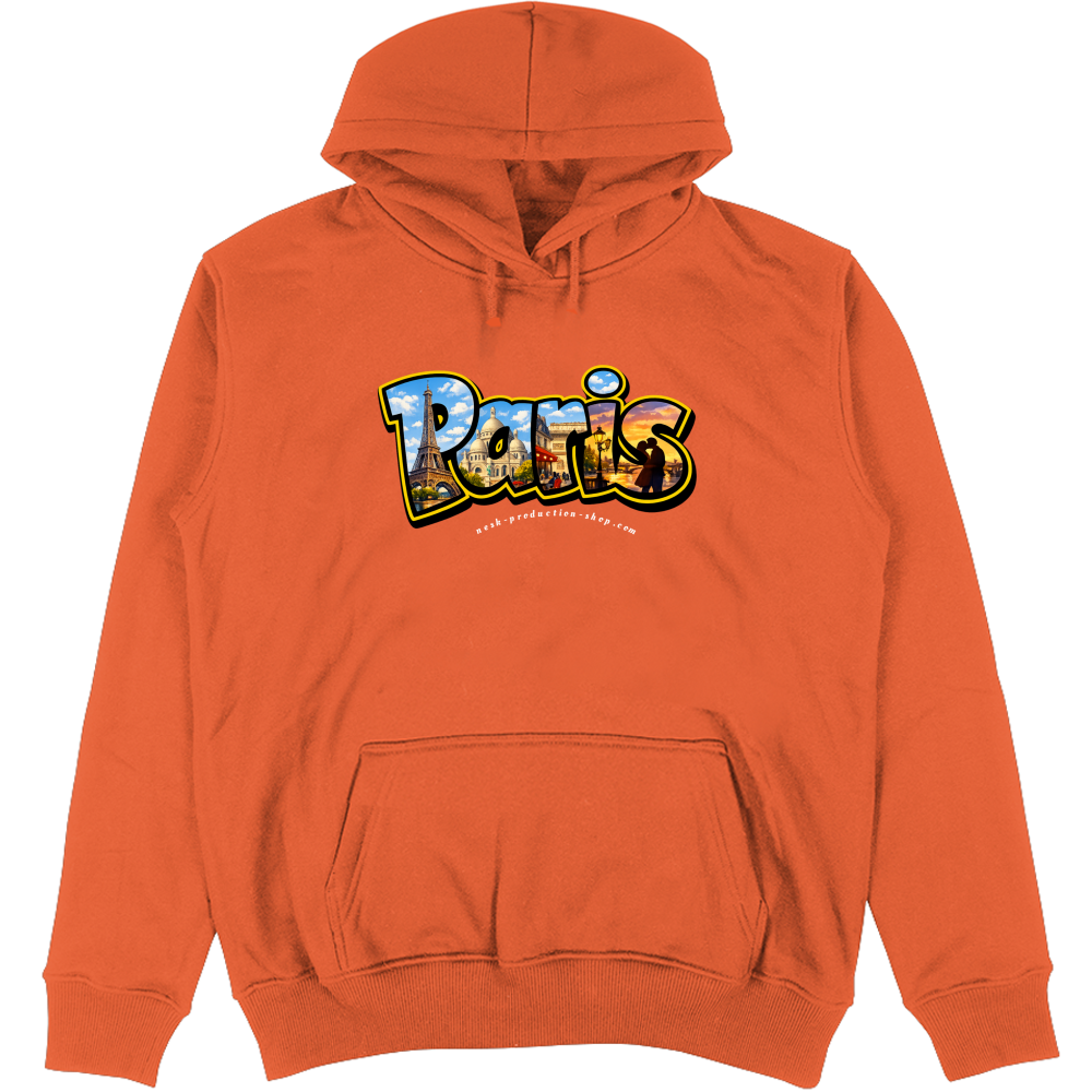 Felpa Unisex con Cappuccio linea paris