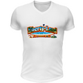 T-Shirt Unisex Scollo V Maglietta Verso un Mondo Migliore e Oltre