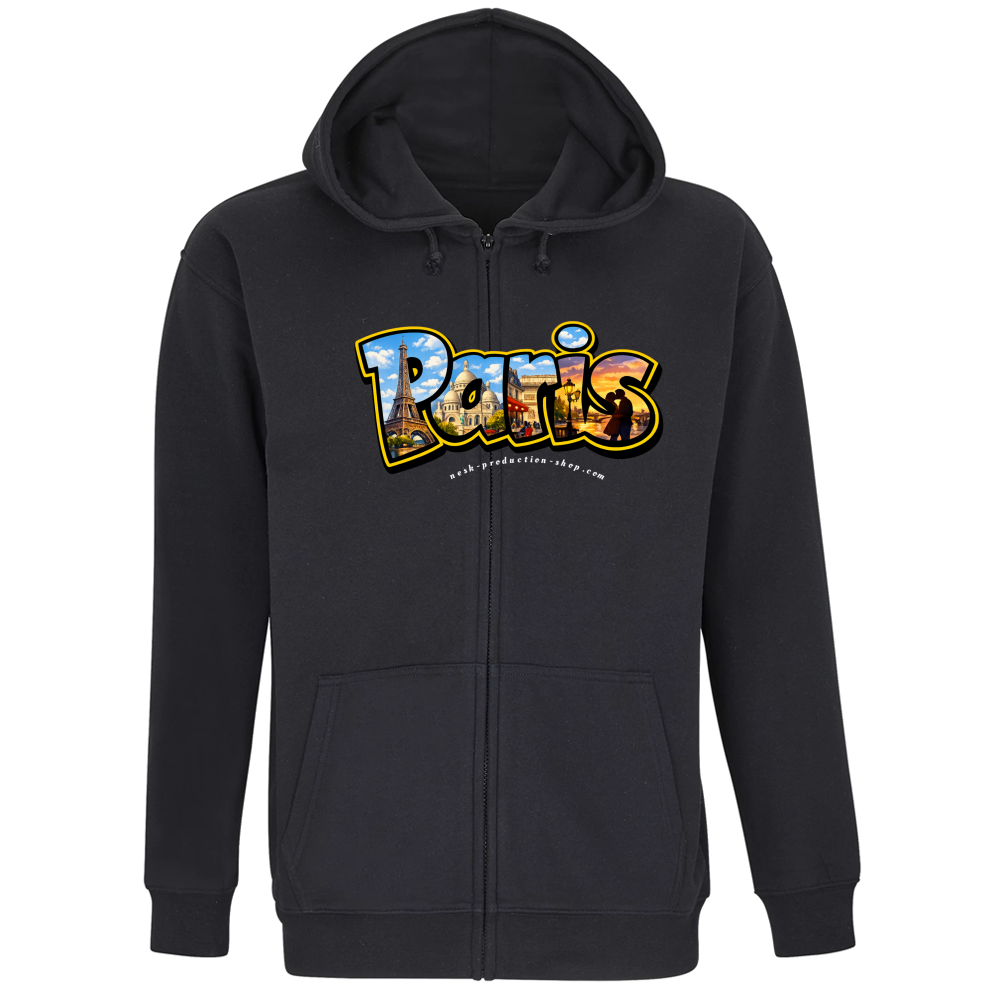 Felpa Premium Cappuccio Zip linea paris
